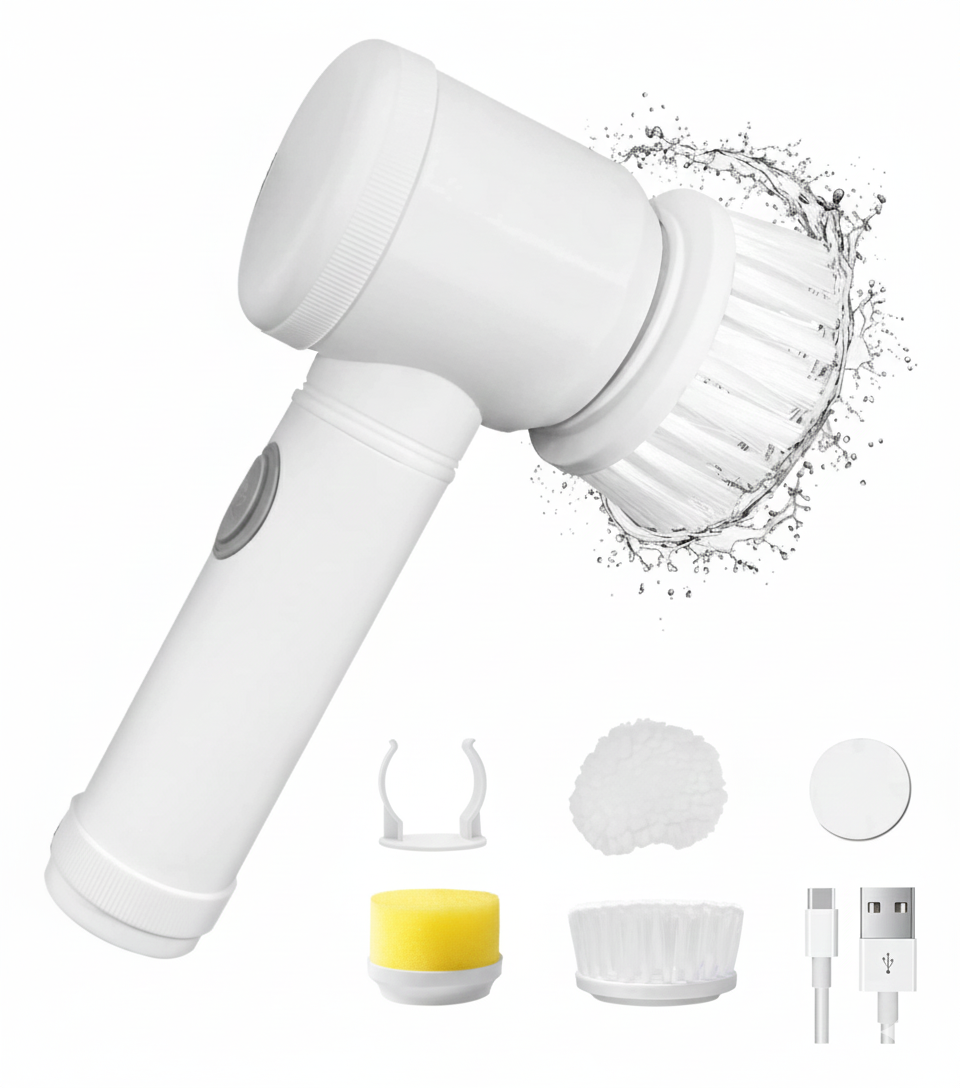 Cepillo Limpiador Giratorio 3 En 1