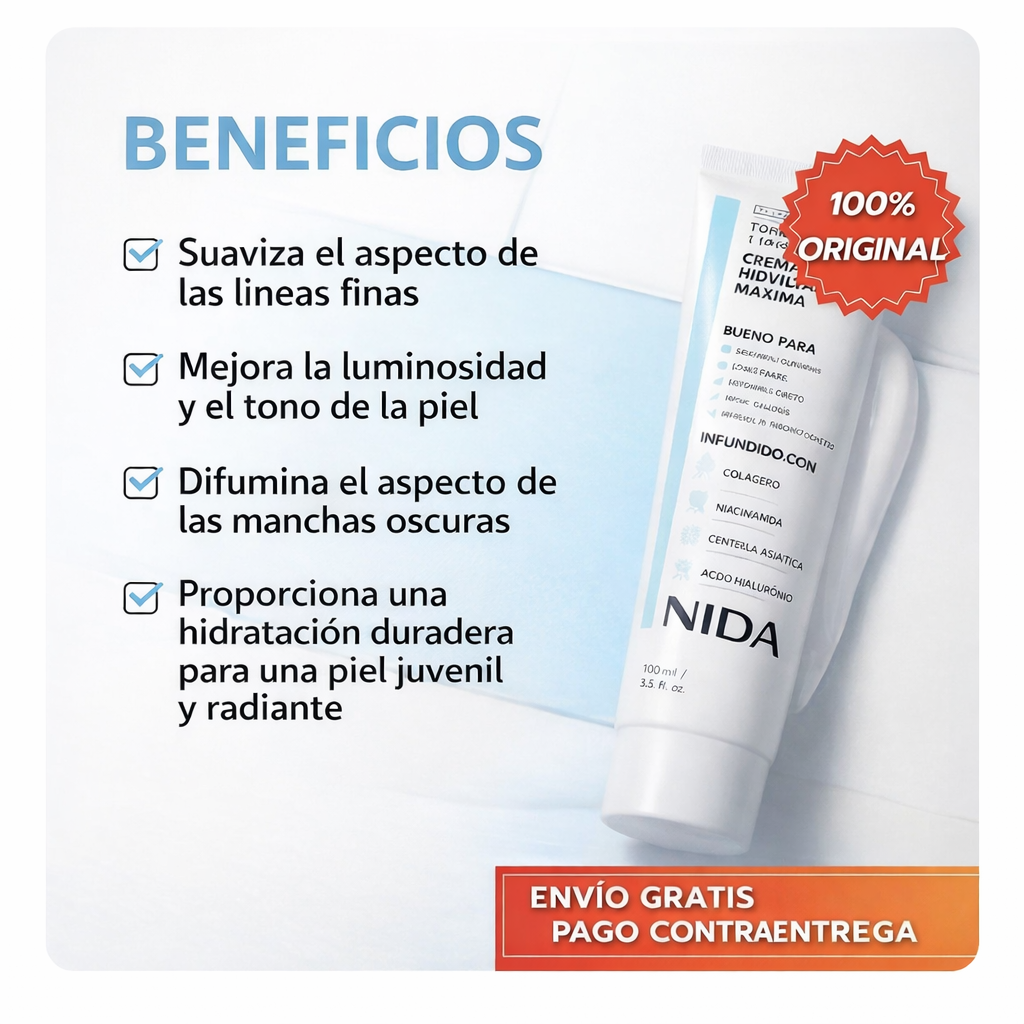 Crema Nida: Hidratación, protección y equilibrio de la piel.