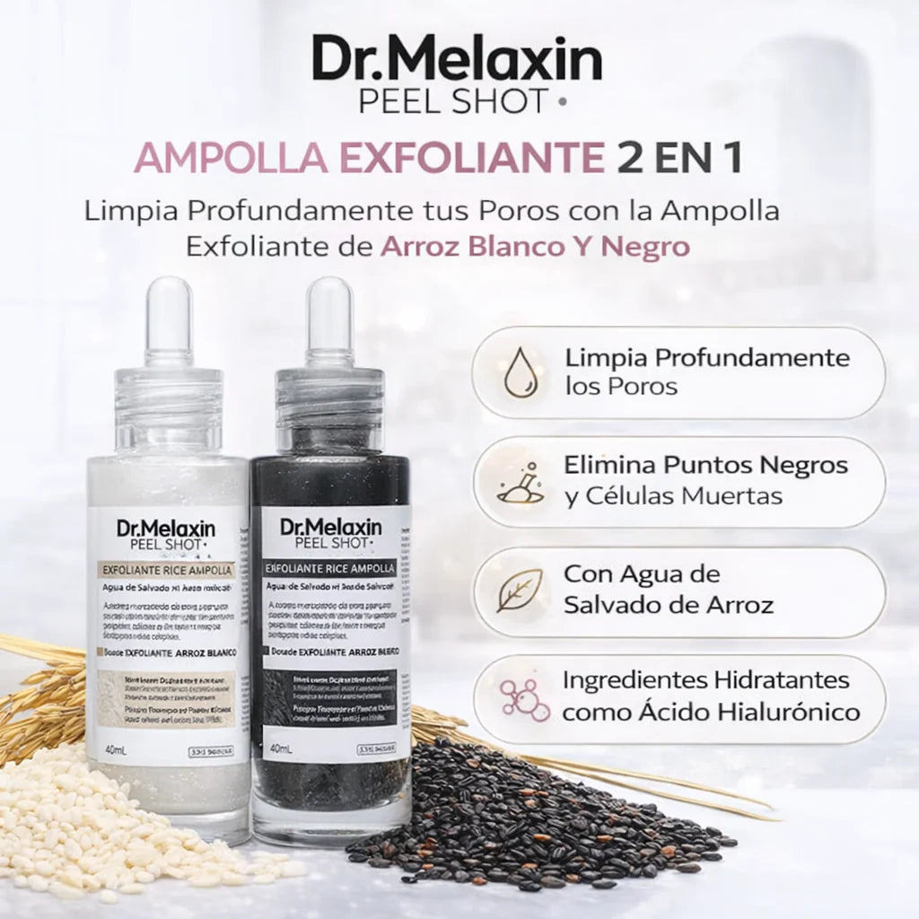Dr. Melaxin: Elimina los puntos negros y la piel muerta