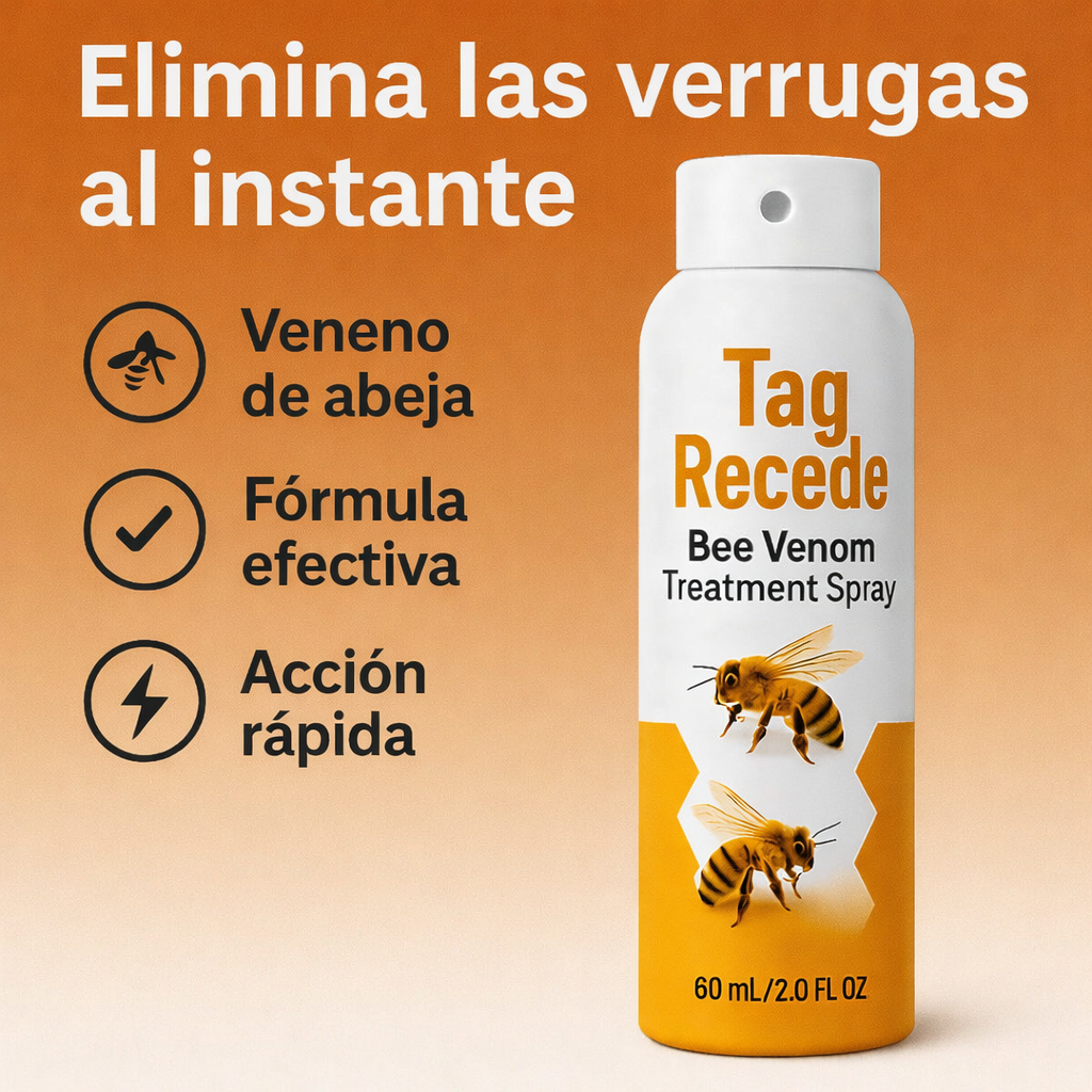 Oferta 2x1: Spray eliminador de verrugas Tag Recede  | 60 ML